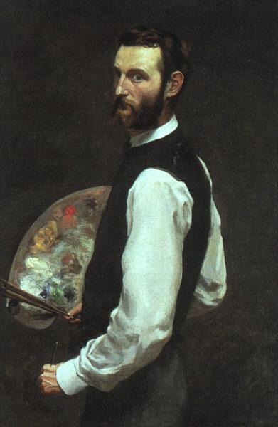 Frederic Bazille portrait oil painting image